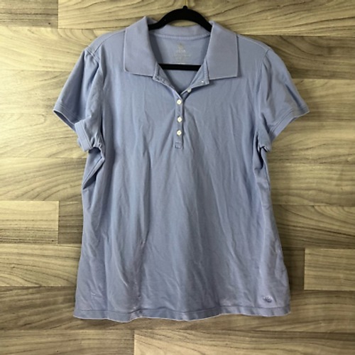 Izod Youth Polo Shirt Purple Collared Henley Buttons Short Sleeve Casual Xxl